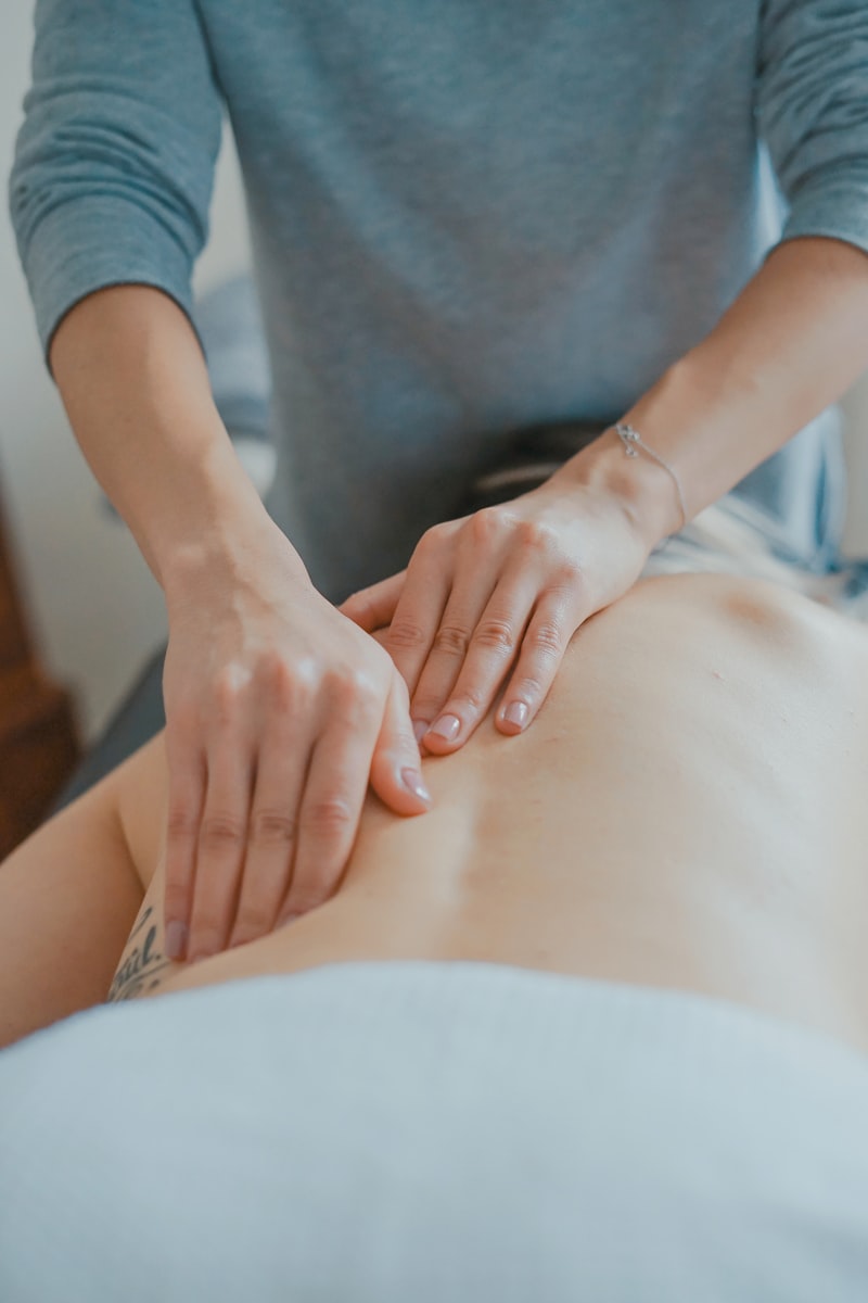 Massage profond du dos