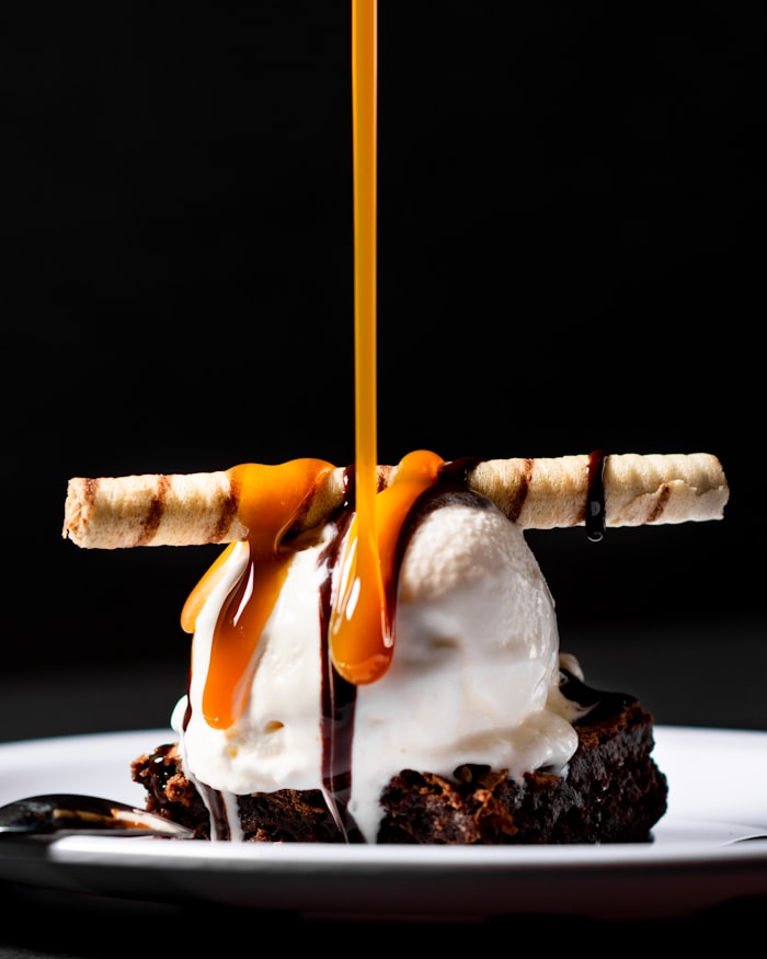 Dessert au caramel