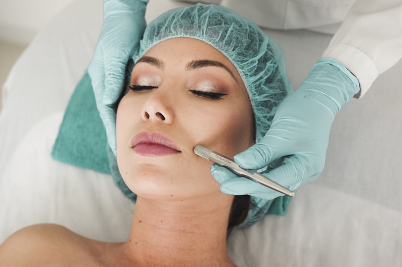 Soin du visage avec masque