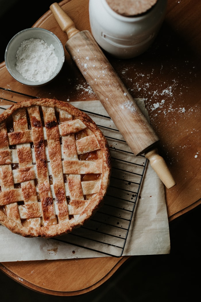 Tarte à la pâte tressée